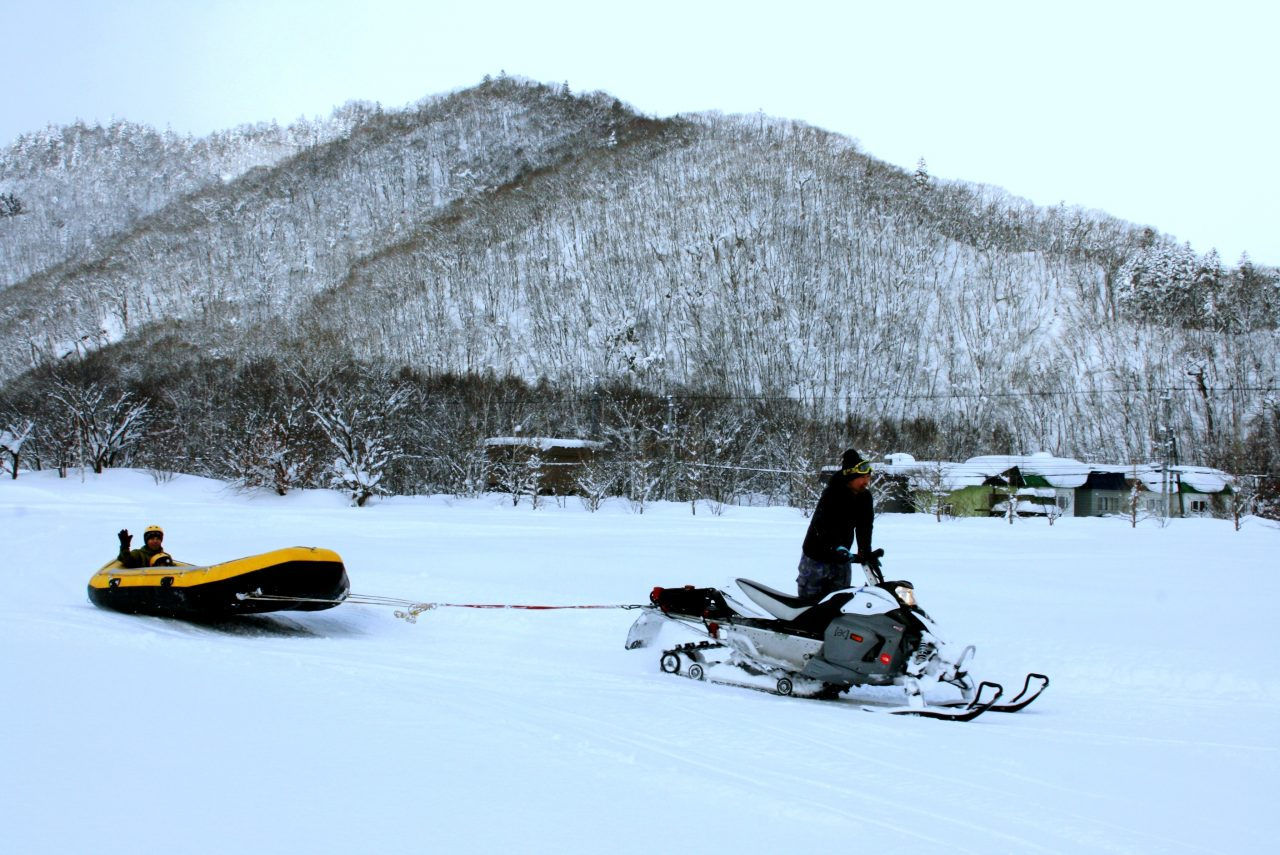 定山溪 雪三舞