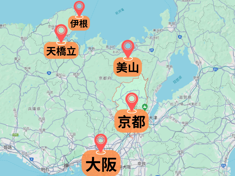 天橋立地圖
